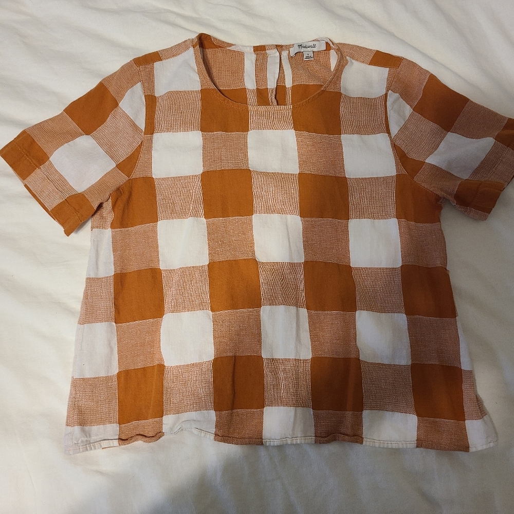 Madewell Gingham top